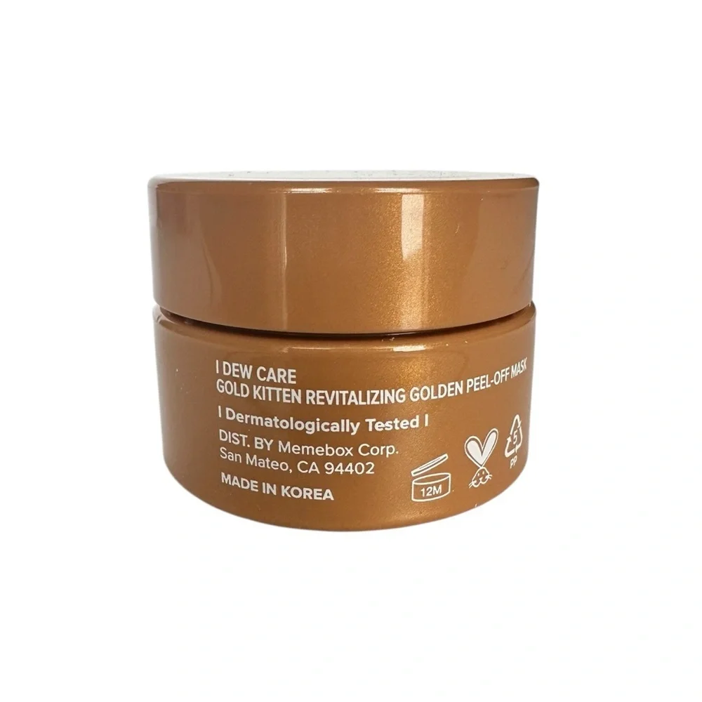 I Dew Care Gold Kitten 24K Gold Peel-Off Mask Mini 9mL NIB
